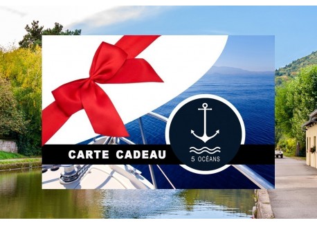 Permis fluvial - Carte cadeau à imprimer 229€ (Au lieu de 350€ - JUSQU'AU 30/04/2024 - Places limitées)